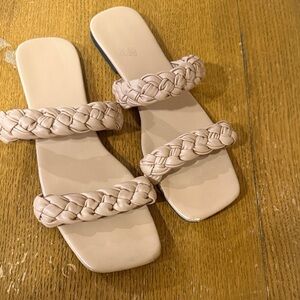Braided Beige Sandals